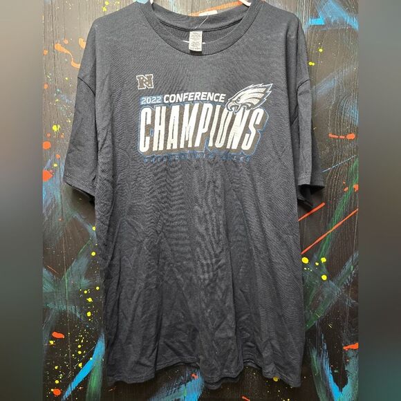 2022 Philadelphia Eagles‎ Conference Champions T-Shirt - Picture 1 of 4